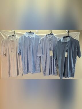 Lot of 4 Collars & Co Men's Size XL Polo Dress Shirts New with Tags & NWOT